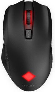 HP Omen Vector Draadloze gaming muis met verlichting Oplaadbaar Zwart rood
