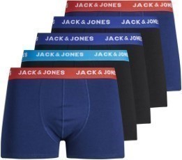 Jack en Jones Jaclee Trunks 5 Pack Noos Heren Onderbroek Mix Color Maat S