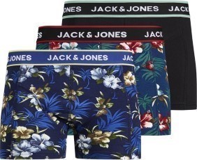 Jack en Jones JacFlower Trunks 3 Pack Noos Heren Onderbroek Maat M
