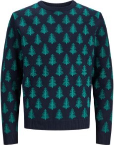 Jack en Jones Jorfestive Xmas Knit Crew Neck Heren Trui Maat M