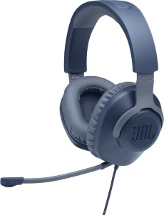 JBL Quantum 100 Blauw Gaming Headset Bedraad Over Ear