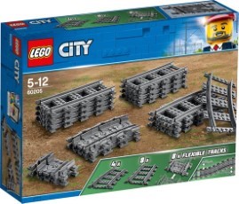 LEGO City Rechte en Gebogen Rails 60205