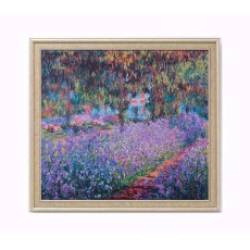 Claude Monet Irisbeet in de tuin van Monet