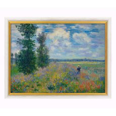 Claude Monet Schilderij Les Coquelicots Papaverveld bij Argenteuil