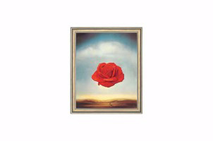 Salvador Dali Schilderij De meditatieve roos