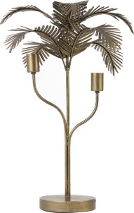 Light Living Palm Tafellamp Antiek Brons 44x68 cm