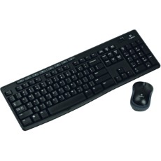 Logitech MK270 Draadloos Toetsenbord en Muis QWERTY Toetsenbord Zwart