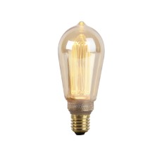 LUEDD E27 LED filamentlamp amberkleurig glas 2.5W 120lm 1800K
