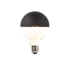 LUEDD E27 dimbare LED filamentlamp kopspiegel G95 zwart 550lm 2700K