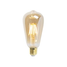 LUEDD E27 dimbare LED filament lamp ST64 goldline 5W 380 lm 2200K