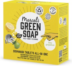 Marcels Green Soap Vaatwastabletten Grapefruit en Limoen 25 stuks