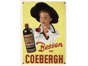 Blikken reclamebord Bessen van Coebergh 20x30 cm