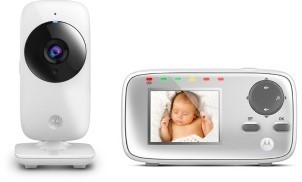 Motorola MBP 482 Babyfoon met camera 2.4 inch kleurendisplay, zoom, nachtzicht en 300m bereik