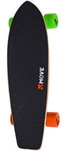 Move Cruiser skateboard 59 cm hout|aluminium zwart