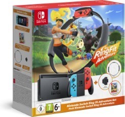 Nintendo Switch Console Blauw|Rood Nieuw model Incl. Ring Fit Adventure