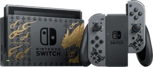Nintendo Switch Console Zwart Nieuw model Monster Hunter Rise Limited Edition