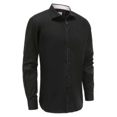 Ollies Fashion Overhemd heren zwart roze 37|38