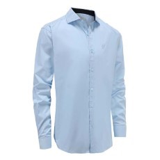 Ollies Fashion Overhemd heren lichtblauw 39|40