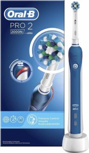 Oral B Pro 2 2000N CrossAction Elektrische tandenborstel Blauw