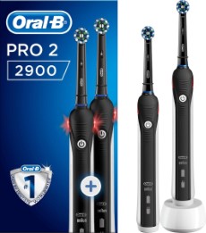 Oral B Pro 2 2900 Duoverpakking Elektrische Tandenborstel Zwart