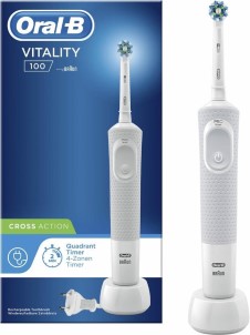Oral B Vitality 100 White CrossAction Elektrische Tandenborstel Powered By Braun