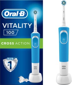 Oral B Vitality 100 CrossAction Elektrische Tandenborstel Blauw 1 Stuk