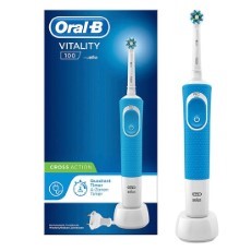 Oral B Vitality 100 CrossAction Elektrische Tandenborstel Blauw 1 Stuk