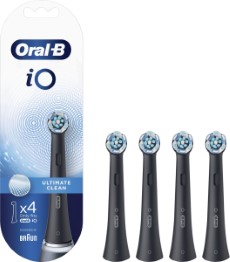 Oral B iO Ultimate Clean Opzetborstels Zwart 4 Stuks
