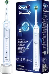 Oral B Genius X Wit Elektrische Tandenborstel Ontworpen Door Braun 1 Handvat en 1 opzetborstel