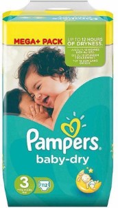 Pampers Baby Dry Luiers Maat 3 6 tot 10kg 112 stuks