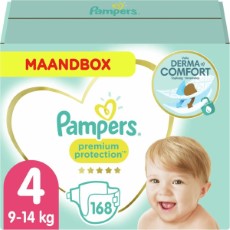 Pampers Premium Protection Luiers Maat 4 9 14 kg 168 Stuks Maandbox