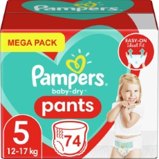 Pampers Baby Dry Pants Luierbroekjes Maat 5 Mega Pack 74 luierbroekjes