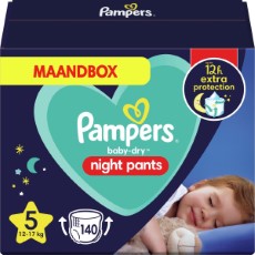 Pampers Night Pants Maat 5 12 17kg 140 Luierbroekjes Maandbox Nachtluiers