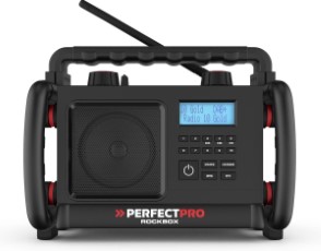 PerfectPro ROCKBOX Bouwplaats Radio DAB plus en FM Bluetooth AUX Oplaadbaar RBX3