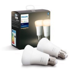 Philips Hue Lampen 2xE27 A60 9W 800lm Warmwit licht MA 929001821623 Wit