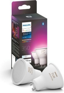 Philips Hue Slimme Lichtbron GU10 Spot Duopack White and Color Ambiance 5,7W Bluetooth 2 Stuks