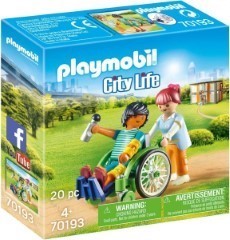 Playmobil City Life Patient in rolstoel 70193