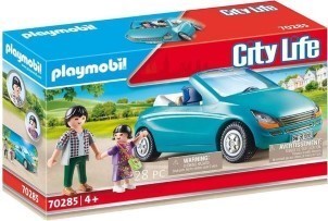Playmobil City Life Papa met dochter en cabrio 70285