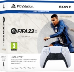 Sony PS5 DualSense draadloze controller Wit met FIFA 23 PS5 Voucher