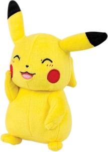 Pokemon Pikachu Knipoog Pluche Knuffel Tomy 20 cm