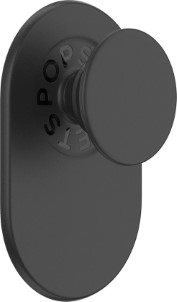 PopSockets PopGrip Telefoonbutton en Standaard compatibel met Apple MagSafe Zwart