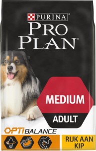 Pro Plan Medium Adult Kip Met Optibalance Hondenvoer | 3 KG