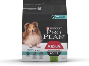 Pro Plan Adult Medium en Large Sensitive Digestion Honden Droogvoer Lam | 3 KG