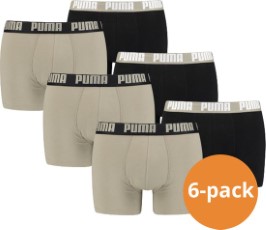 Puma Boxershorts Basic 6 pack Sand Combo XL