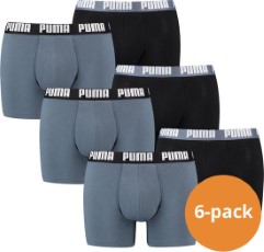 Puma Boxershorts Basic 6 pack Sky Blue Combo XL