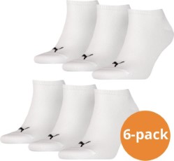 Puma sokken Sneaker wit 6 pack 35|38