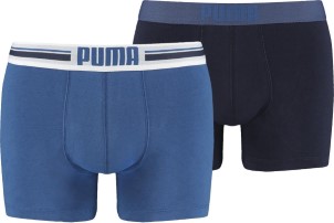Puma Boxershorts Placed Logo 2 pack Blauw L