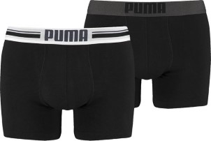 Puma Boxershorts Placed Logo 2 pack Zwart XL