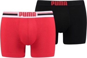 Puma Boxershorts Placed Logo 2 pack Rood L