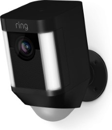 Ring Spotlight Cam Batterij Beveiligingscamera Zwart